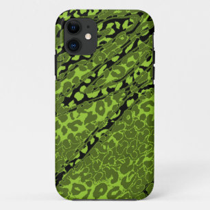 Retro Lopard Print Skin (groen, Limoen, zwart) Case-Mate iPhone Case