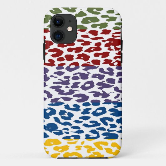 Retro Lopard Print Skin Stripe Patroon Case-Mate iPhone Case (Achterkant)