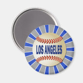 RETRO LOS ANGELES HONKBAL MAGNEET (Voorkant / Achterkant)
