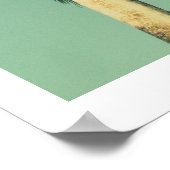 Retro Los Angeles Palm Tree Travel Poster (Hoek)