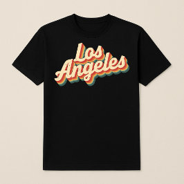Retro Los Angeles  Script T-shirt