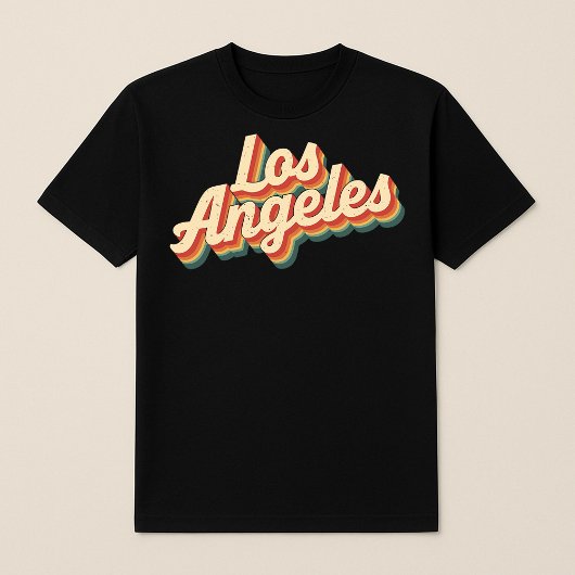 Retro Los Angeles Script T-shirt