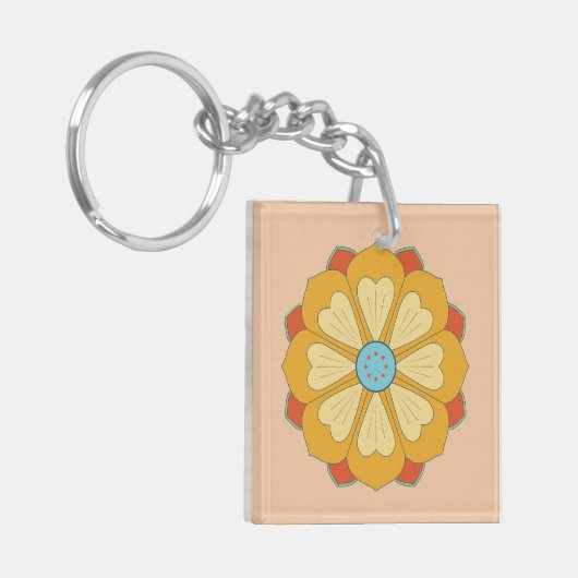 retro lotusreeks sleutelhanger (Voorkant Links)