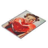 Retro Love: 1950s Heart Glow Notitieboek (Linkerzijde)