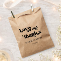 Retro Love and Bedankt Wedding Favor