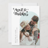 Retro Love and Bedankt White Arch Wedding (Voorkant)