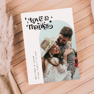 Retro Love and Bedankt White Arch Wedding
