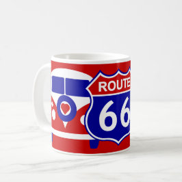 Retro Love and Peace Camper Van Life Koffiemok