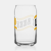 Retro "Love Beer" blikje glas (Rechts)