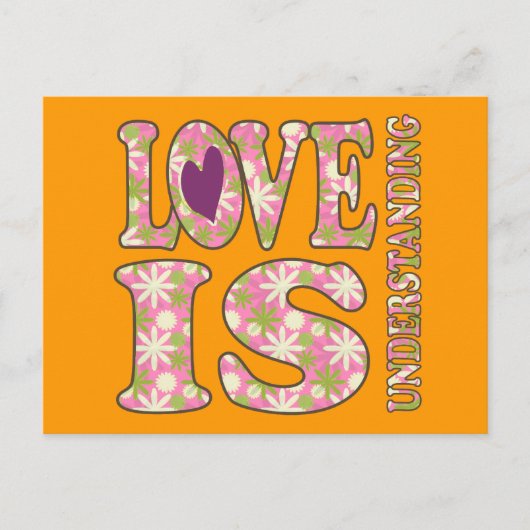 Retro Love begrijpt Briefkaart (Voorkant)
