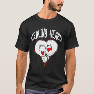 Retro Love Boxer Boxing Glove Stealing Hearts Val T-shirt