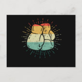 Retro Love Boxing Lover Boxer Glove Funny Briefkaart (Voorkant)