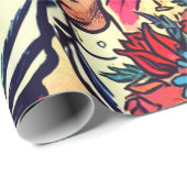 Retro Love Couple Comic Cadeaupapier (Rol Hoek)