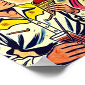 Retro Love Couple Comic Poster (Hoek)