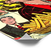 Retro Love Couple Comics Poster (Hoek)