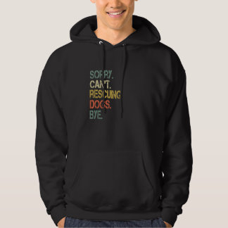 Retro Love Dogs Rescue Mom Foster Adopteer vrijwil Hoodie