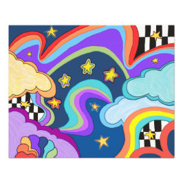 Retro Love Foto Afdruk