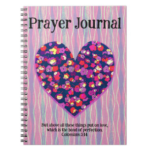 Retro Love Heart Art Faith Prayer Journal Notitieboek