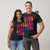 Retro Love like Jesus Religity Christelijk Word T-shirt (Unisex)