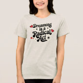 Retro Love & Magic Boho Tri-Blend Shirt (Voorkant)