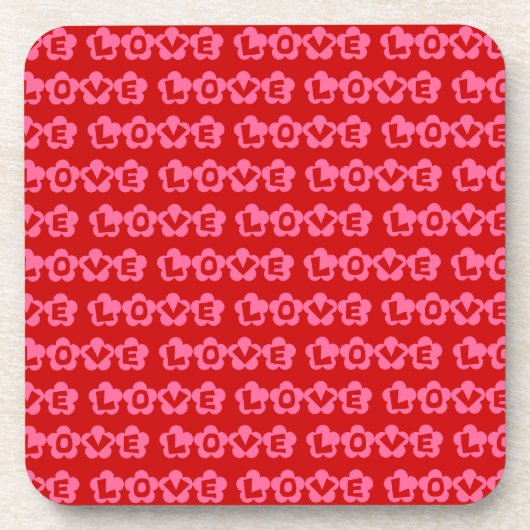 Retro LOVE Onderzetter (Voorkant)