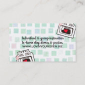 retro-love oven bakery catering chef visitekaartje (Achterkant)