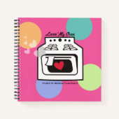 Retro Love Oven Persoonlijk kookboek Recept notiti Notitieboek (Voorkant)