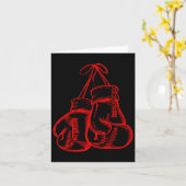 Retro Love Red Boxing Gifts Boxer Gift Kaart (Gele Bloem)