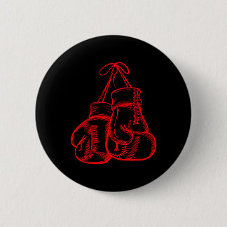 Retro Love Red Boxing Gifts Boxer Gift Ronde Button 5,7 Cm