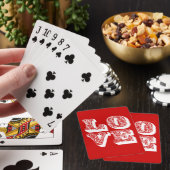 Retro LOVE Square Pokerkaarten (Insitu)