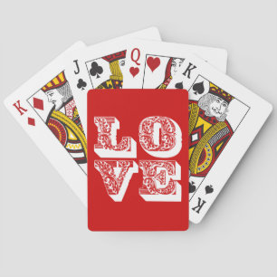 Retro LOVE Square Pokerkaarten