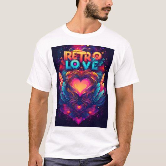Retro love T-shirt (Voorkant)