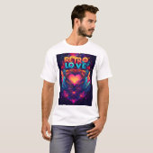 Retro love T-shirt (Voorkant volledig)