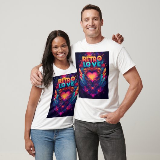 Retro love T-shirt (Unisex)