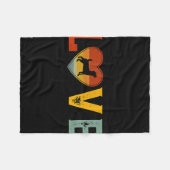 Retro Love Thed Jack Russell Terrier Dog Valenti Fleece Deken (Voorkant (Horizontaal))