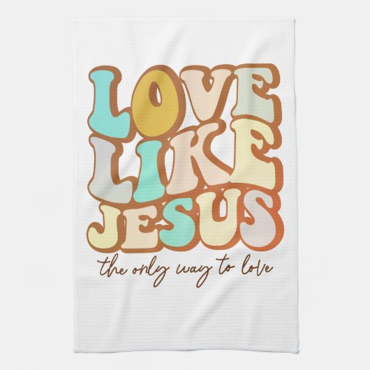 Retro Love Theedoek (Verticaal)