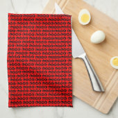 Retro LOVE Theedoek (Quarter Fold)