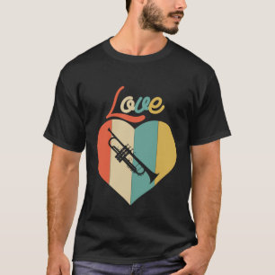  Retro Love Trumpet T-shirt