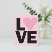 Retro Love Valentijnsdag Party Kaart (Staand voorkant)