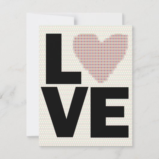 Retro Love Valentijnsdag Party Kaart (Voorkant)