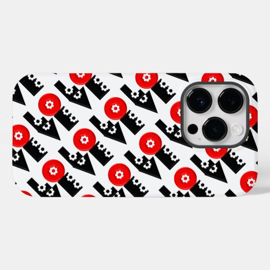 Retro LOVE Vierkant Case-Mate iPhone Case (Achterkant (horizontaal))