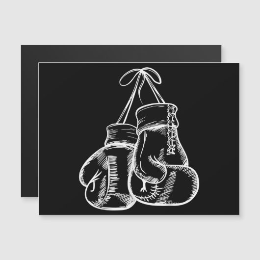 Retro Love White Boxing Gifts Boxer Gift (Voorkant / Achterkant)