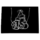 Retro Love White Boxing Gifts Boxer Gift Groot Cadeauzakje (Voorkant)