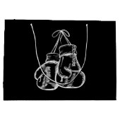 Retro Love White Boxing Gifts Boxer Gift Groot Cadeauzakje (Achterkant)