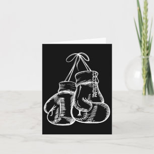 Retro Love White Boxing Gifts Boxer Gift Kaart
