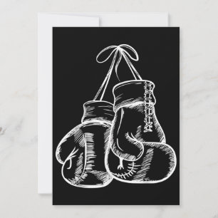 Retro Love White Boxing Gifts Boxer Gift Kaart