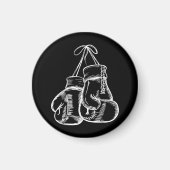 Retro Love White Boxing Gifts Boxer Gift Magneet (Voorkant)