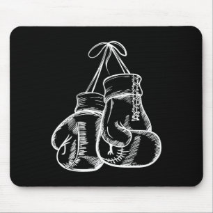Retro Love White Boxing Gifts Boxer Gift Muismat