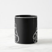 Retro Love White Boxing Gloves Gifts Boxer Gift  Mok (Midden)