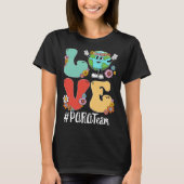 Retro Love World Earth Day 2023 PARA Team T-shirt (Voorkant)